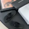 Chanel Women Black Fabric Strap Flip Flop Sandals product view 6