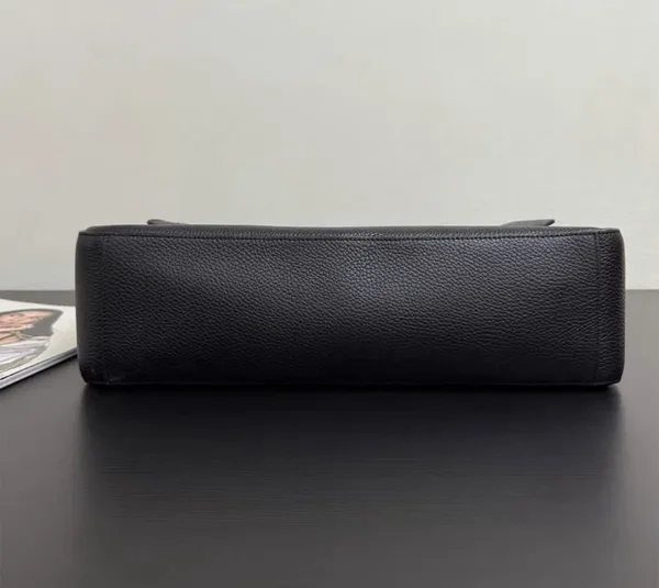 Chanel Maxi Flap 38 Black Silver Hardware Bag product view 8