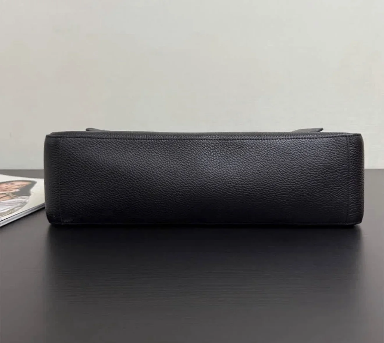 Chanel Maxi Flap 38 Black Silver Hardware Bag product view 8