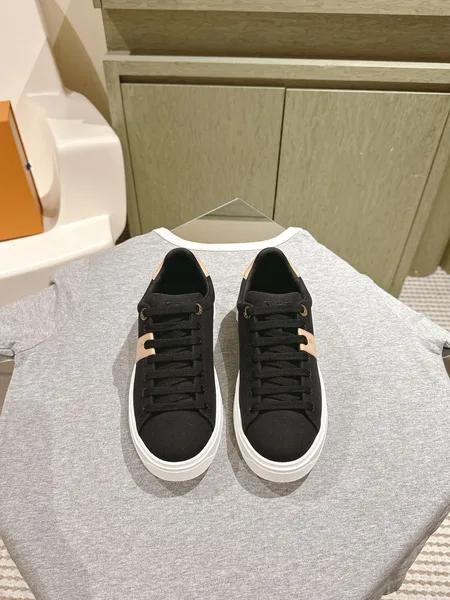 Louis Vuitton Women Black Canvas Sneakers product photo