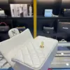 Chanel Handle Charm Handbags Lock Gold Demi White 20x12cm product view 7