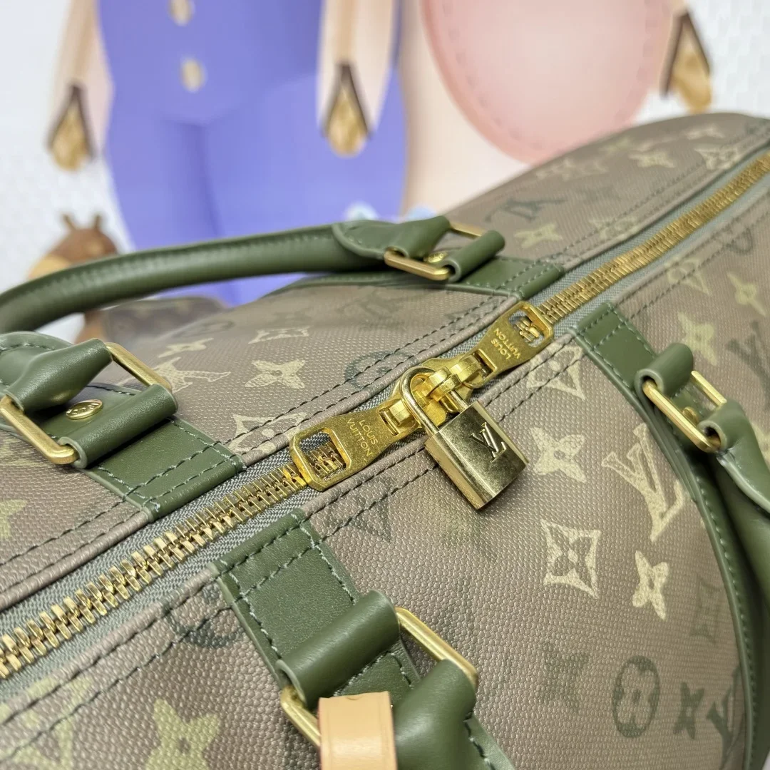 Louis Vuitton Keepall Bandoulière Khaki Green Monogram Bag product view 5