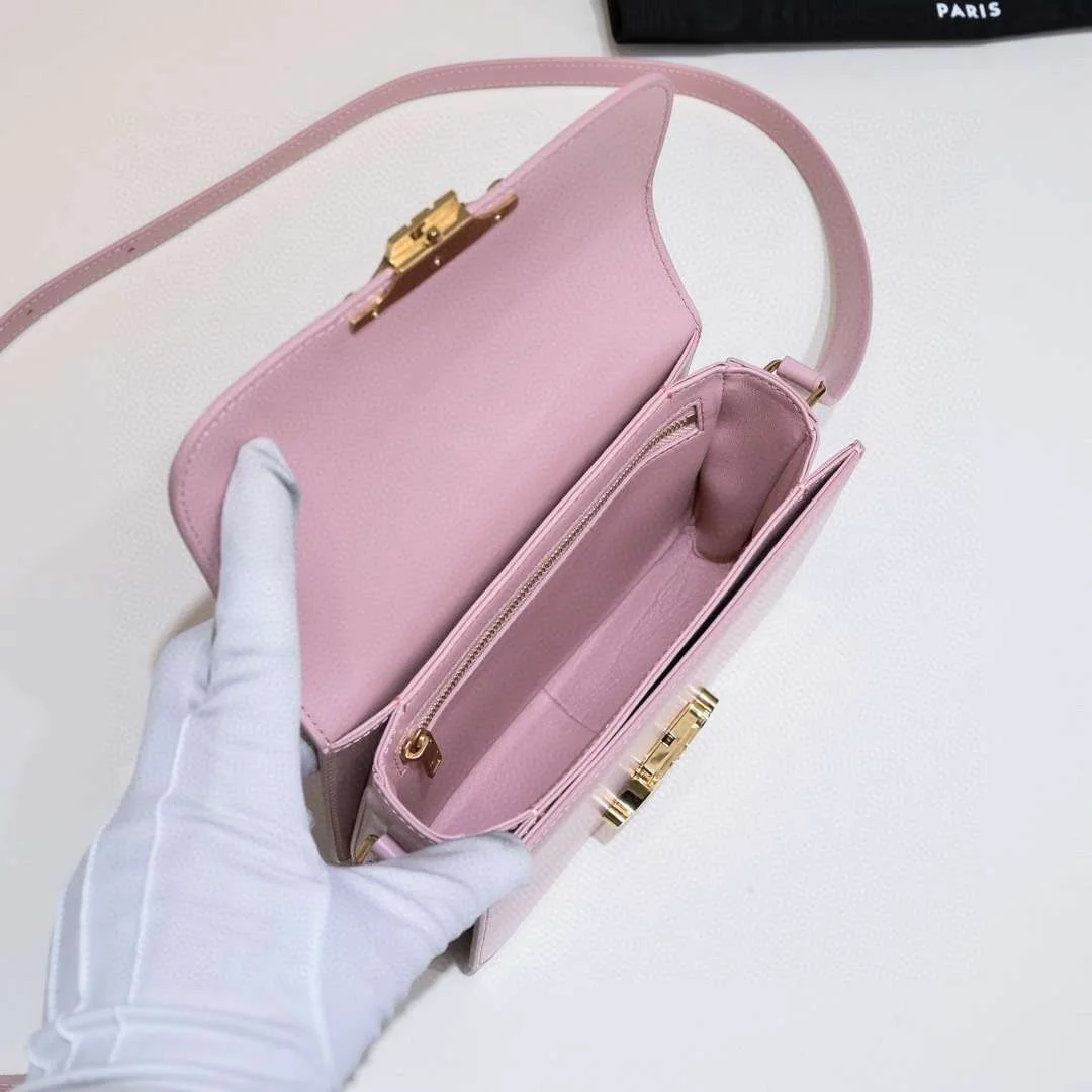 Celine Mini Handbag Pink Smooth Leather 19 cm product view 3