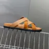 Hermès Women Brown Suede Leather Sandals product view 6
