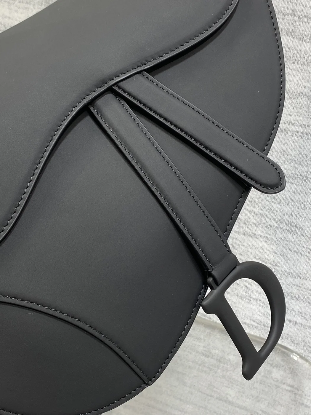 Dior Saddle Bag in Black with Black Hardware product view 2