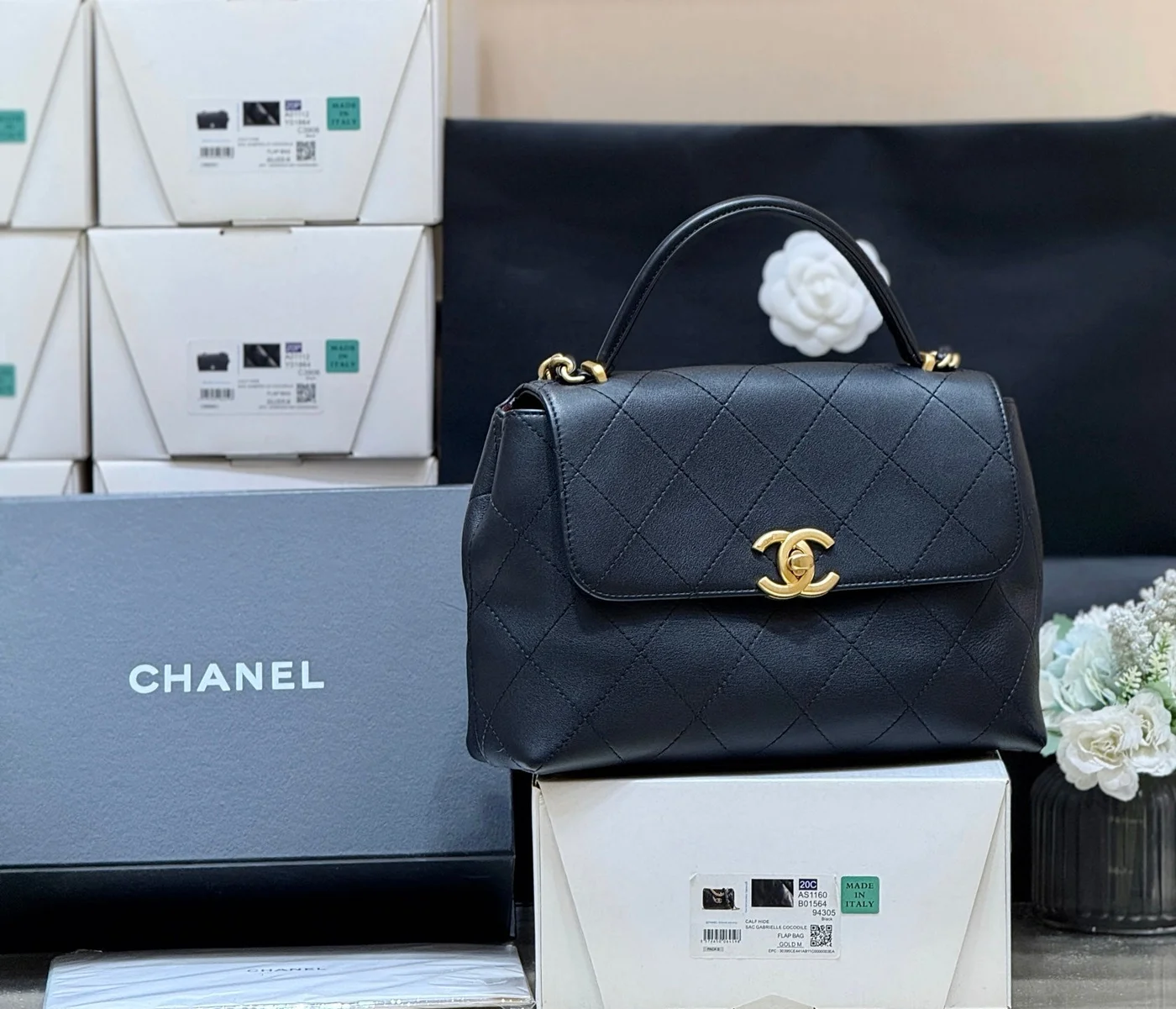 Chanel Maxi Flap Bag with Top Handle product view 4