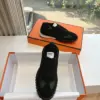 Hermès Women Black Suede Mesh Sneakers product view 4