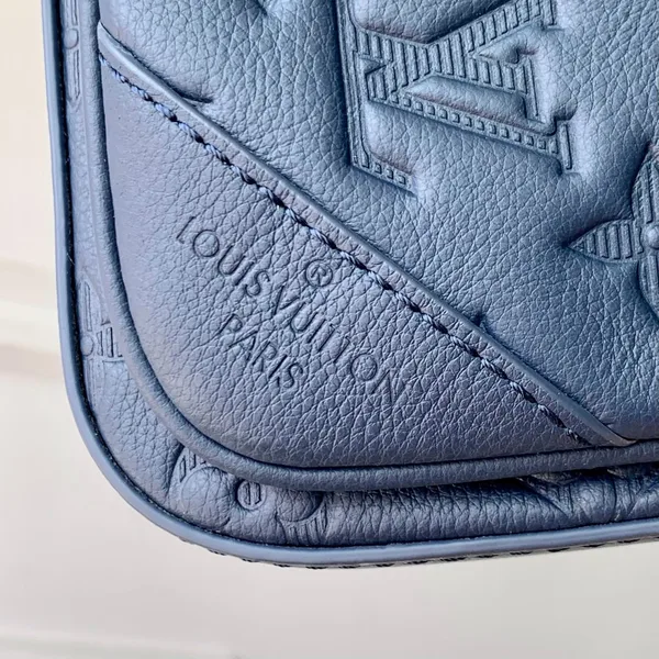 Louis Vuitton Trio Messenger 25 In Blue Monogram Shadow Calfskin Bag product view 7
