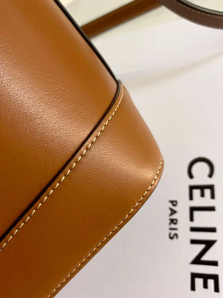 Celine Small Bucket Cuir Triomphe Brown Bucket Handbag 30x22x12cm product view 5