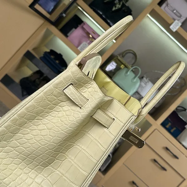 Hermès Birkin 35 cm Crocodile Leather Gold Hardware Bag product view 7