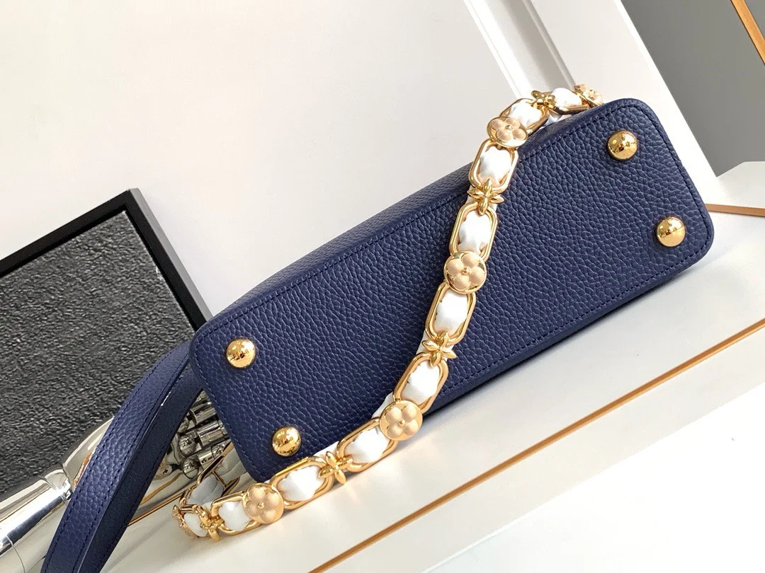 Louis Vuitton Capucines BB Woman’ Navy Blue Handbags 27x18x9cm product view 7