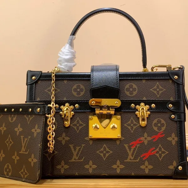 Louis Vuitton Petite Malle Louis Vuitton Monogram Pattern Handbags 24x16x13cm product view 1