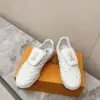 Louis Vuitton Women White Leather Sneakers product view 3