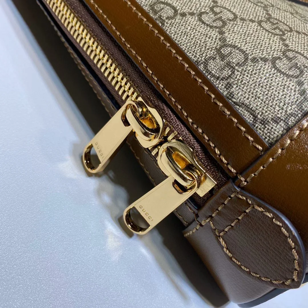 Gucci GG Supreme Canvas Horsebit 1955 Small Top Handle Bag product view 7