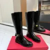 Valentino Women Black Patent Leather Tall Boots product view 1