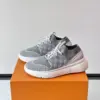 Louis Vuitton Men Grey Knit Fabric Sneakers product view 3