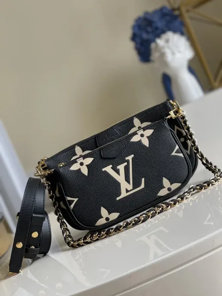 Louis Vuitton Bicolor Monogram Empreinte Multi Pochette Bag product view 1