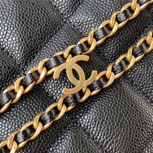 Chanel Hobo Handbags Pebbled Leather With Lock Gold 19x16cm product view 6