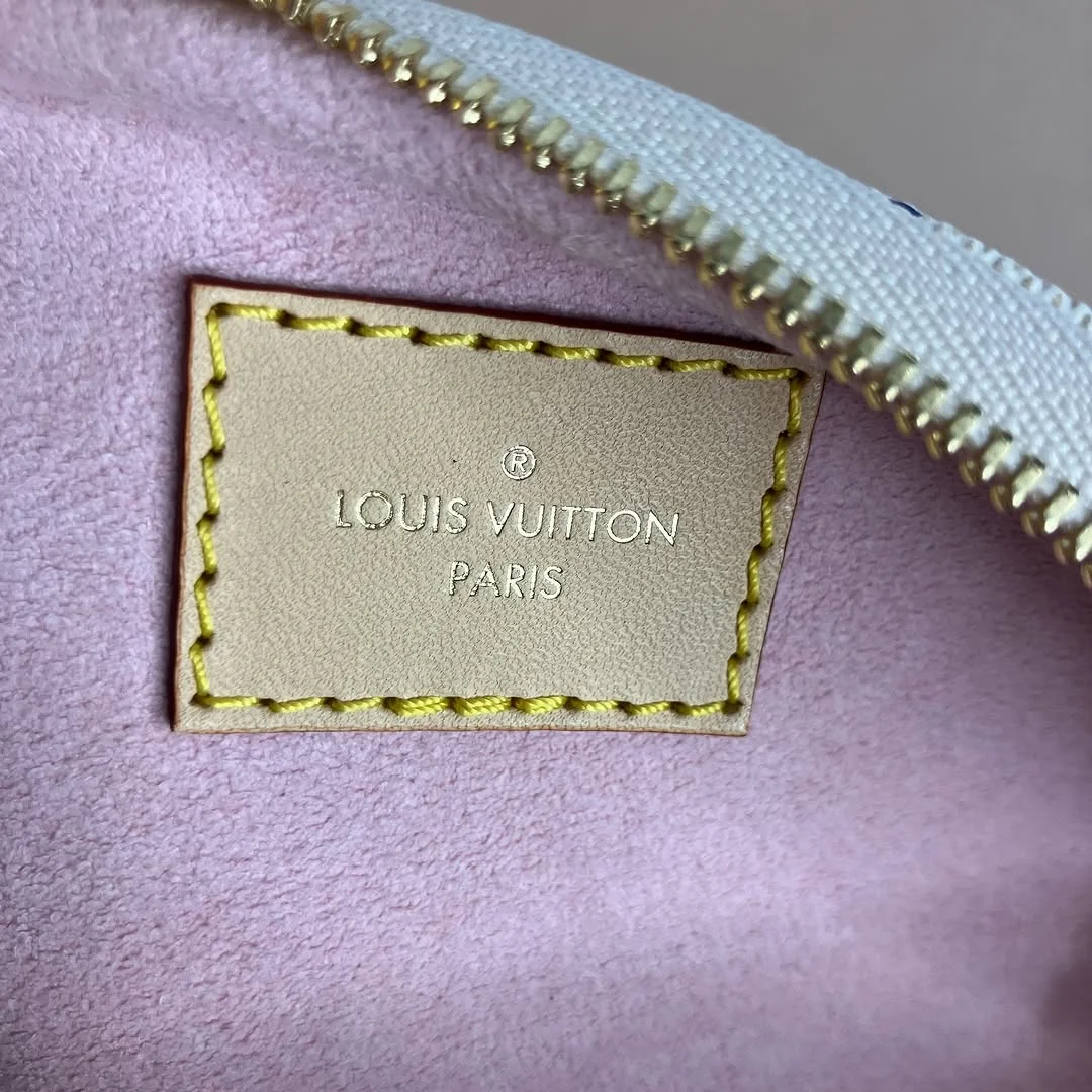Louis Vuitton Mini Bumbag — Cream and Gray Checkered Pattern product view 2