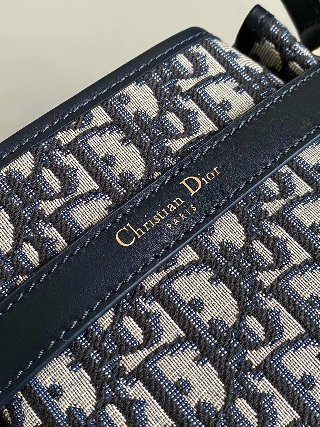 Dior Cest Canvas Backpack Embroidered Pattern Black 24x10x24.5 cm product view 6