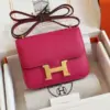 Hermès Constance Bag Epsom Gold Pink Handbags 19 cm product view 1
