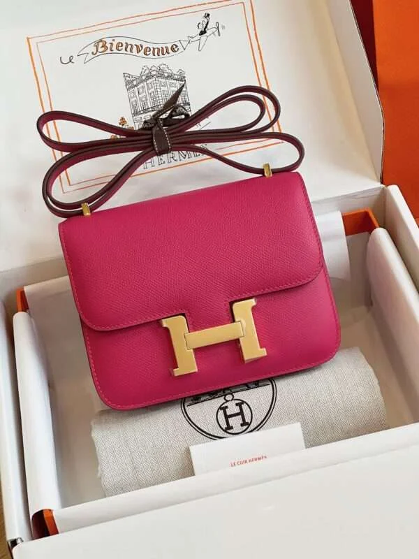 Hermès Constance Bag Epsom Gold Pink Handbags 19 cm product view 1