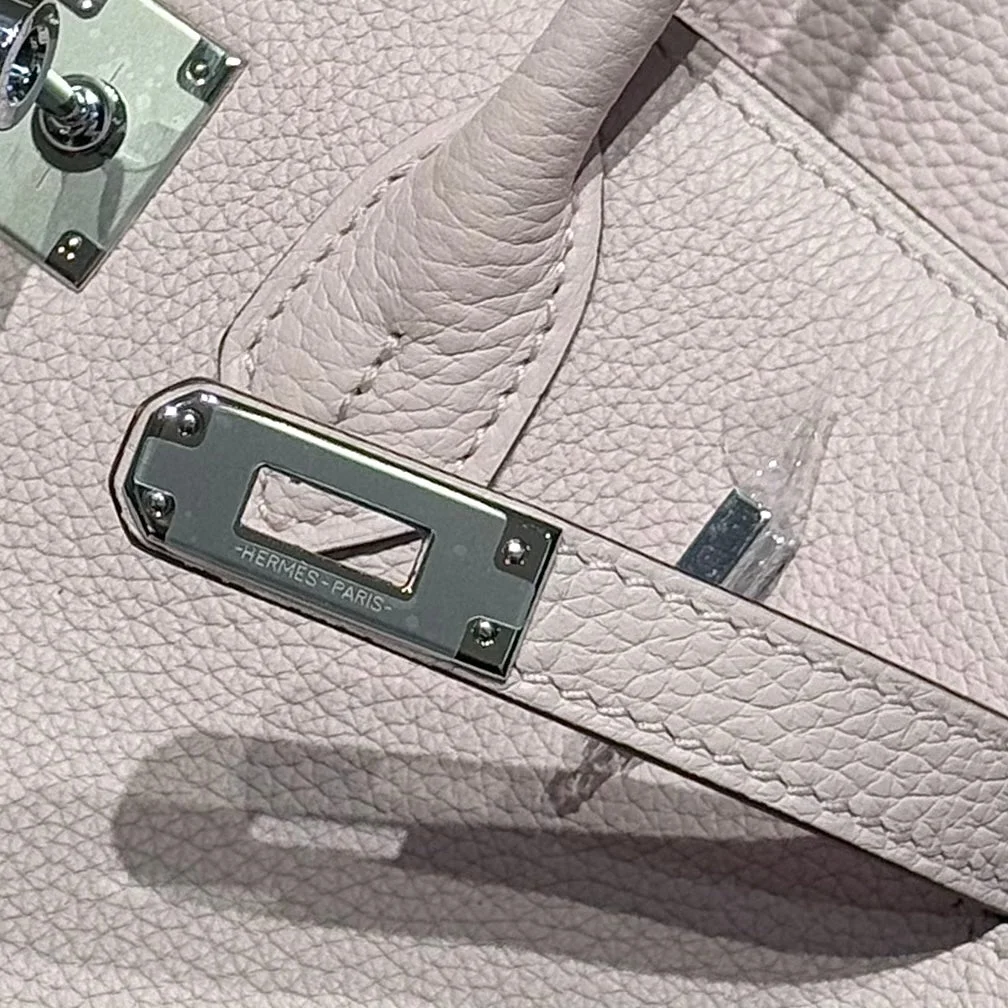 Hermès Birkin 25 In Pink Baby Silver Hardware Bag product view 9