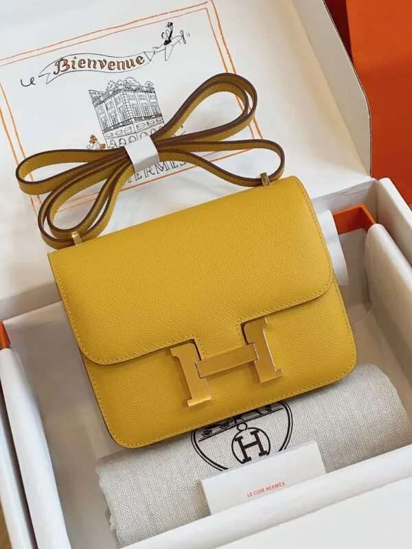 Hermès Bag Epsom Gold Yellow Handbags 19 cm