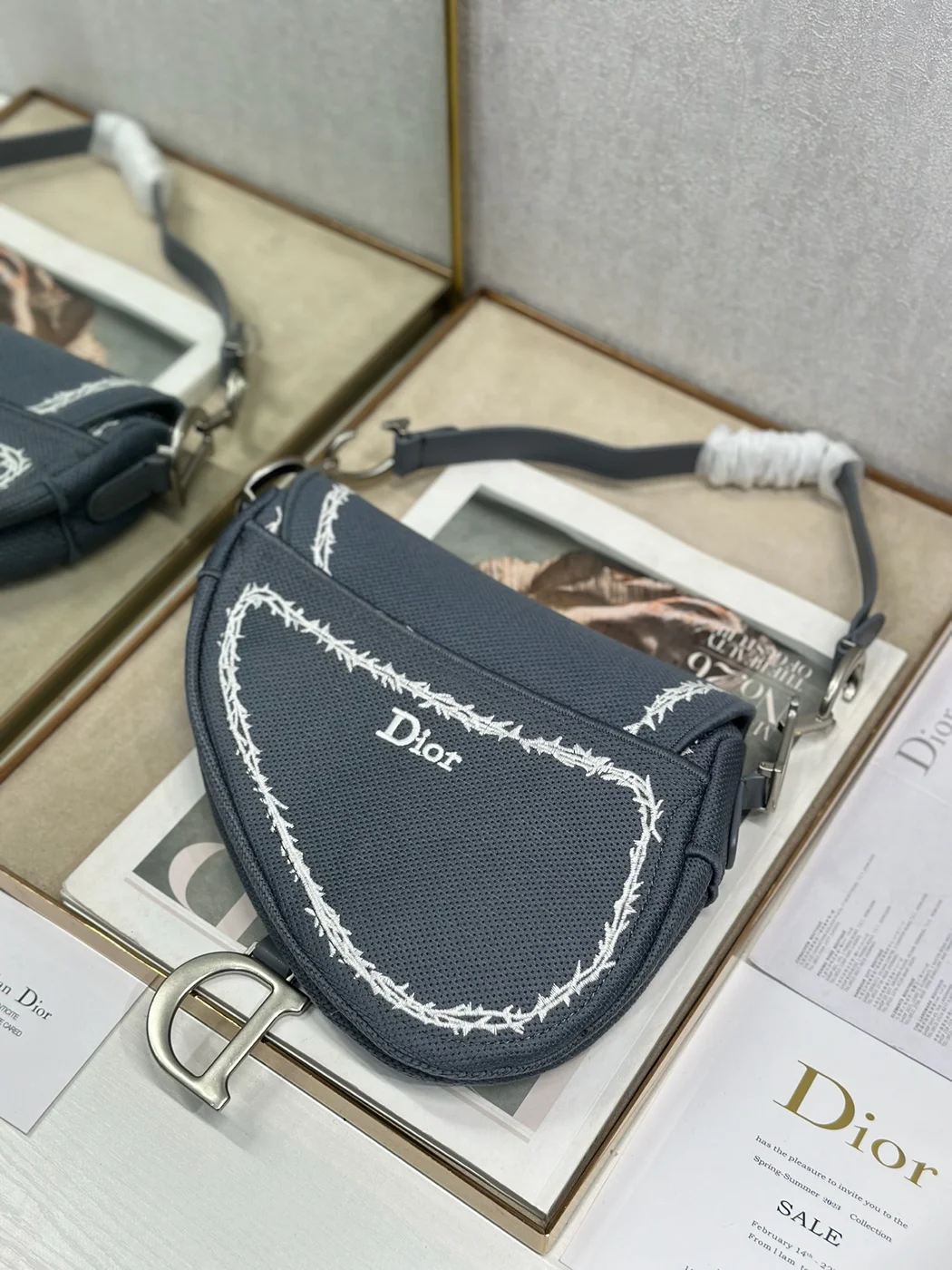 Dior Saddle Bag “Les Fleurs du Mal” product view 6