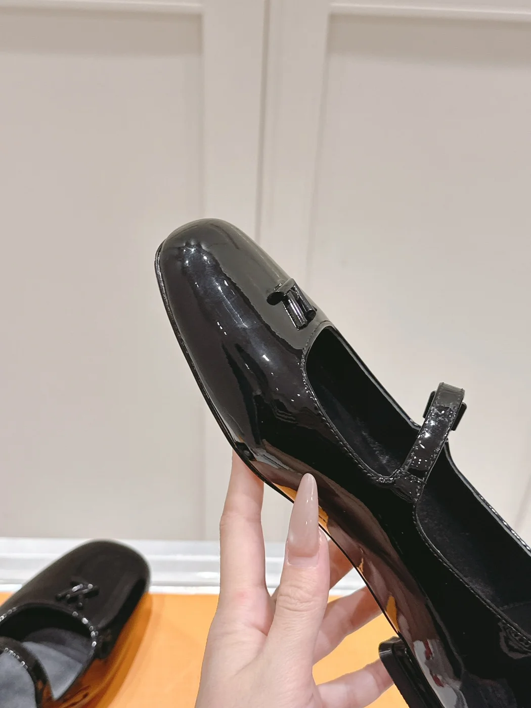 Louis Vuitton Women Black Patent Leather Mary Jane Loafers product view 2