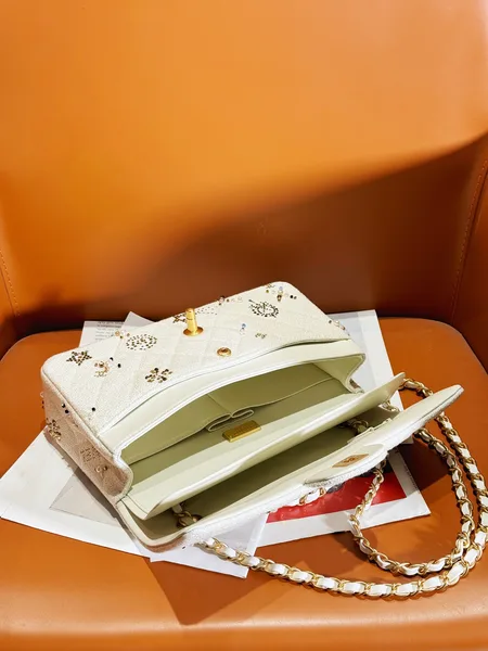 Chanel Flap Bag Leather Bag with Gold Hardware product view 2