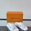 Louis Vuitton Men White Multicolor Leather Slides product view 5
