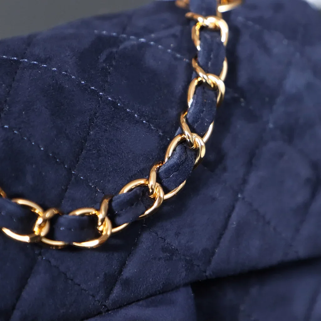 Chanel Vintage Double Flap Bag Suede product view 6
