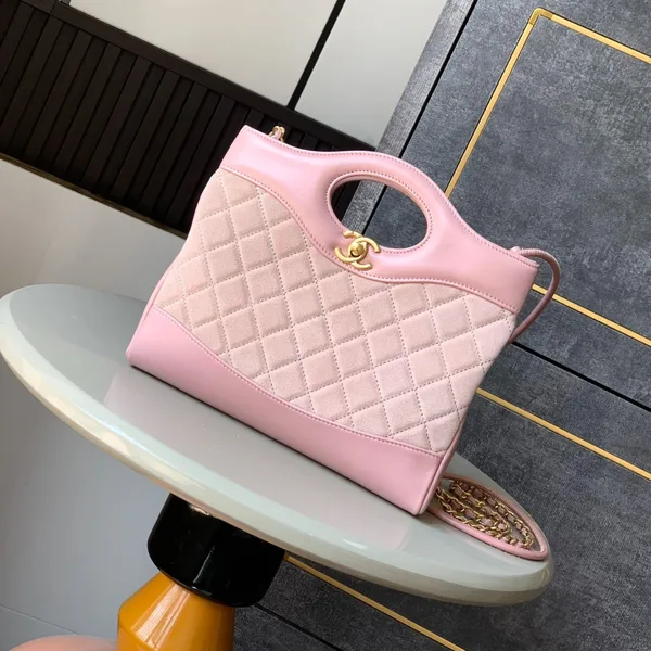 Chanel Calfskin Suede Quilted Mini 31 Shopping Bag product view 1
