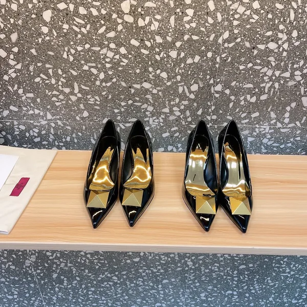 Valentino Women Black Patent Leather Flats product view 3