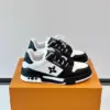 Louis Vuitton Men Black White Leather Sneakers product view 1
