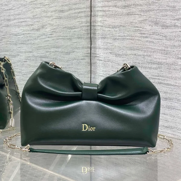 Dior Bow Bag Small Dark Green product view 1
