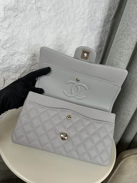 Chanel Classic Flap 25 Medium Grey Bag product view 6