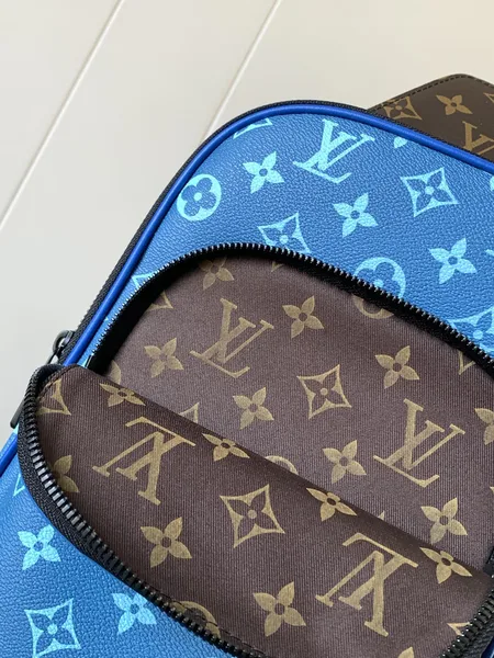 Louis Vuitton Avenue Slingbag 31 In Blue And Brown Taiga Leather Bag product view 5