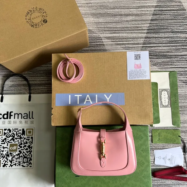 Gucci Jackie Mini 19 Shoulder Bag In Pink Patel Calfskin product view 1
