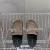 Hermès Women Brown Suede Buckle Mules product view 6