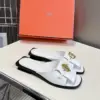 Hermès Women White Leather Mules product view 4