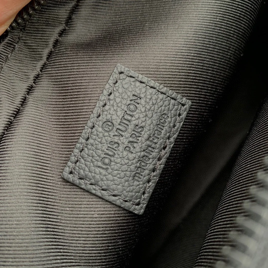 Louis Vuitton Alpha Nano Bag 24 In Black Monogram Shadow Embossed Cowhide product view 5