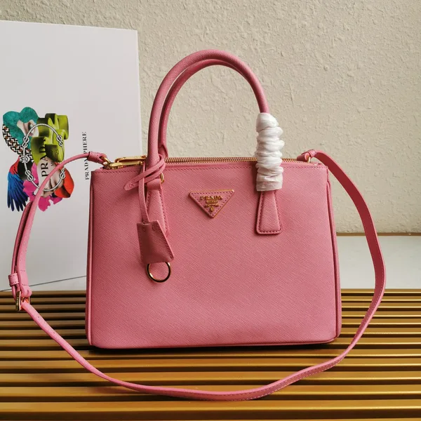 Prada Medium Galleria 28 Pink Saffiano Leather Bag product view 1