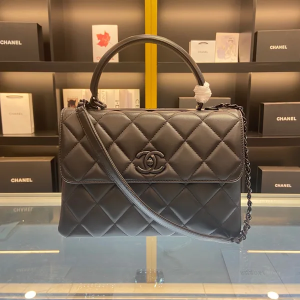 Chanel Trendy Brown Leather Full Box Handbags 25 cm product view 1