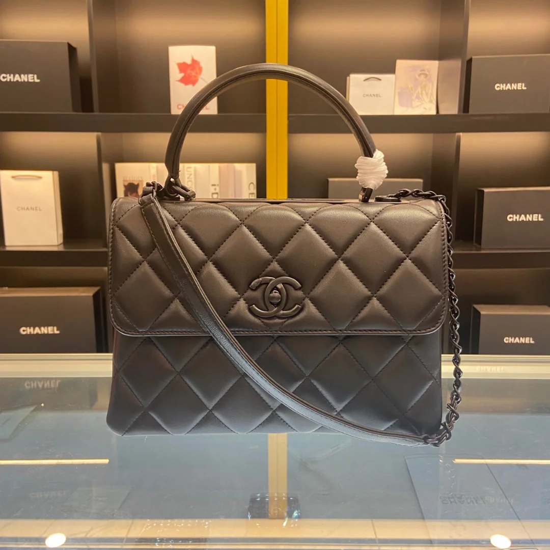 Chanel Trendy Brown Leather Full Box Handbags 25 cm product view 1