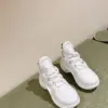 Louis Vuitton Women White Leather Chunky Sneakers product view 3