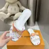Louis Vuitton Women White Leather Multicolor Monogram Mules product view 4