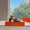 Hermès Women Brown Leather Heels product view 6