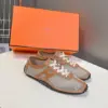 Hermès Women Beige Mesh And Tan Leather Sneakers product view 3